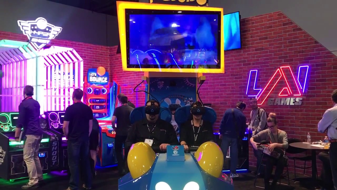 Virtual Rabbids VR ride from LAI Games at Amusement Expo 2018