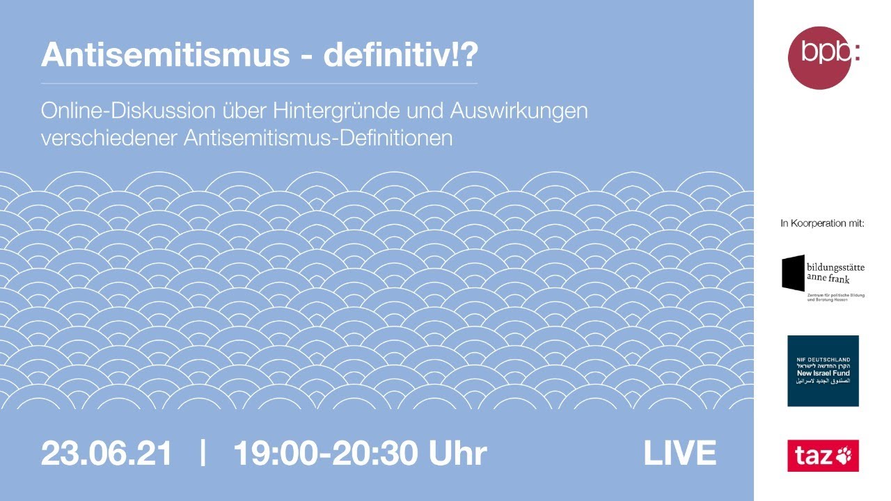 Antisemitismus - definitiv!? Online-Diskussion verschiedener Antisemitismus-Definitionen