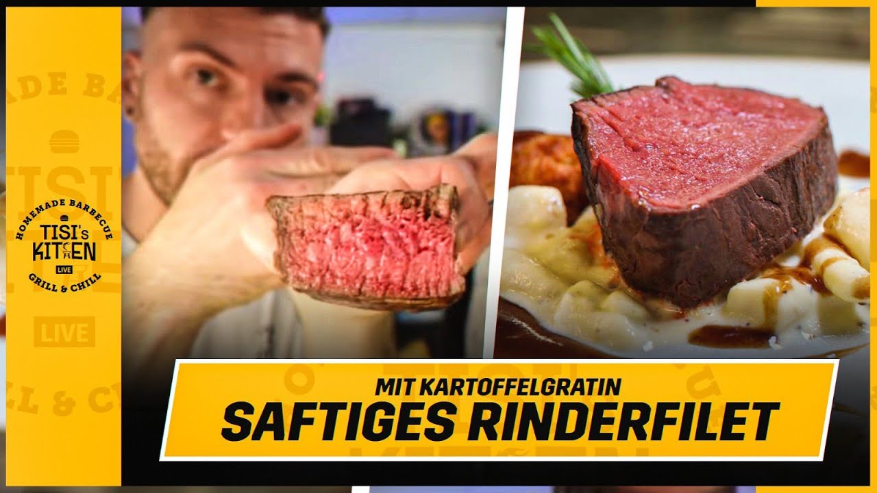 Dieses KARTOFFELGRATIN wirst du LIEBEN 😍Saftiges RINDERFILET aus der Pfanne 👨‍🍳