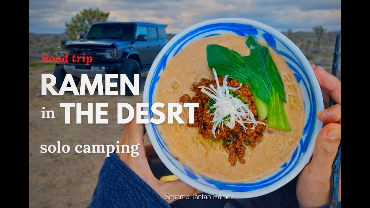 Cooking Ramen out of My Bronco in the Desert