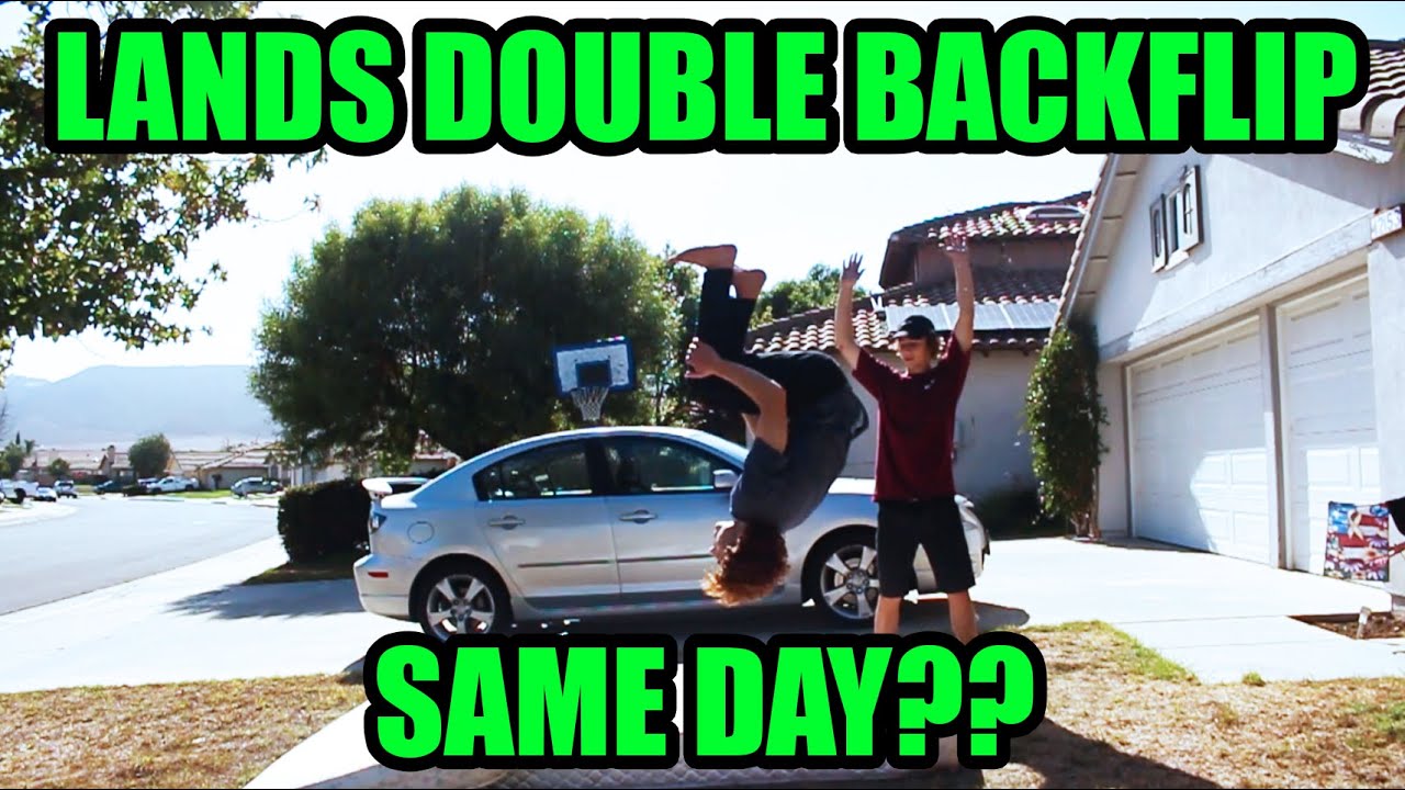 TEACHING A FRIEND TO BACKFLIP!