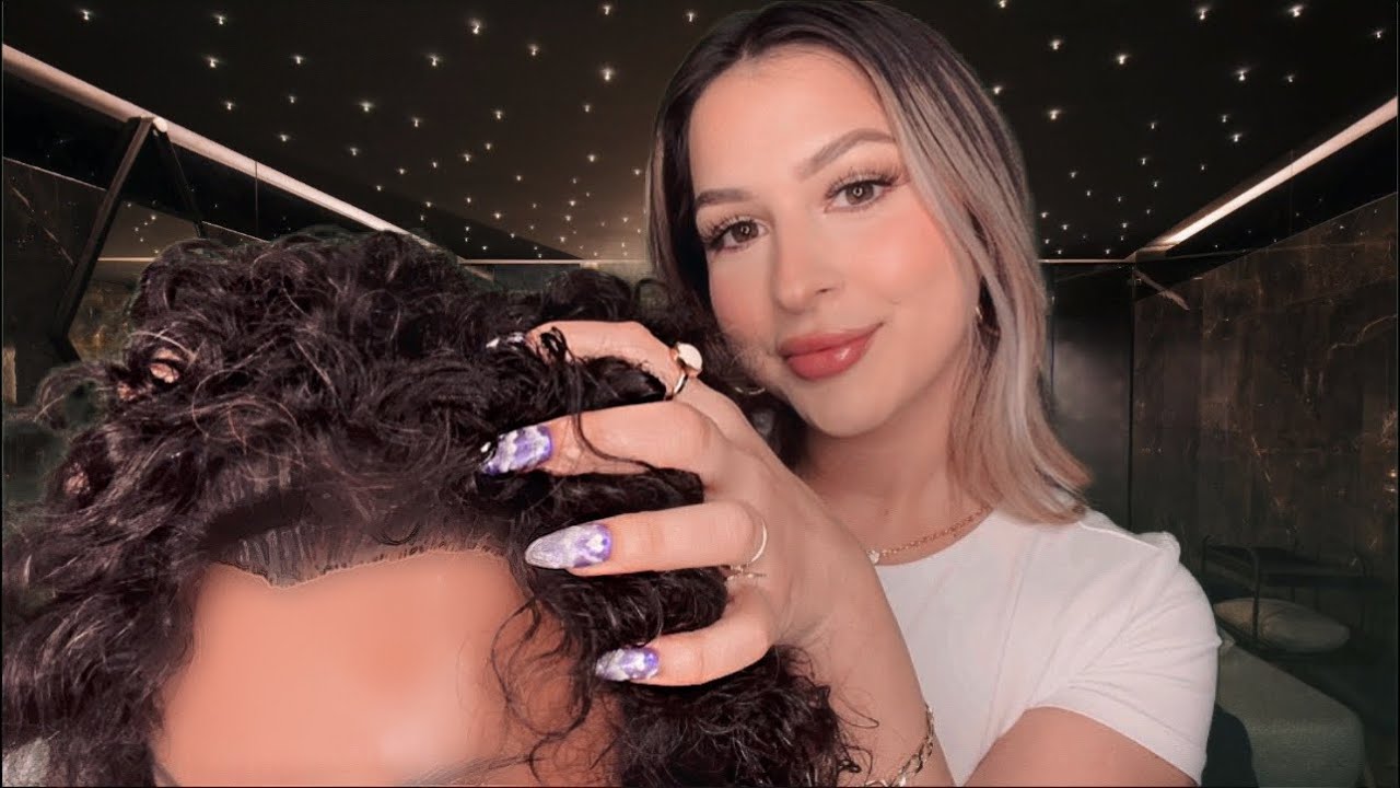 ASMR | Relaxing Head massage, Scalp scratching + Positive affirmations💓💆‍♀️