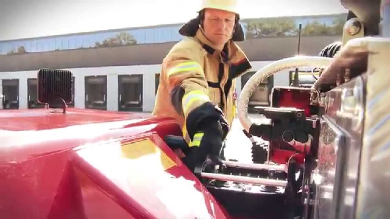 Das Löschfahrzeug „First Attack“ mit HBC-Funksteuerung.