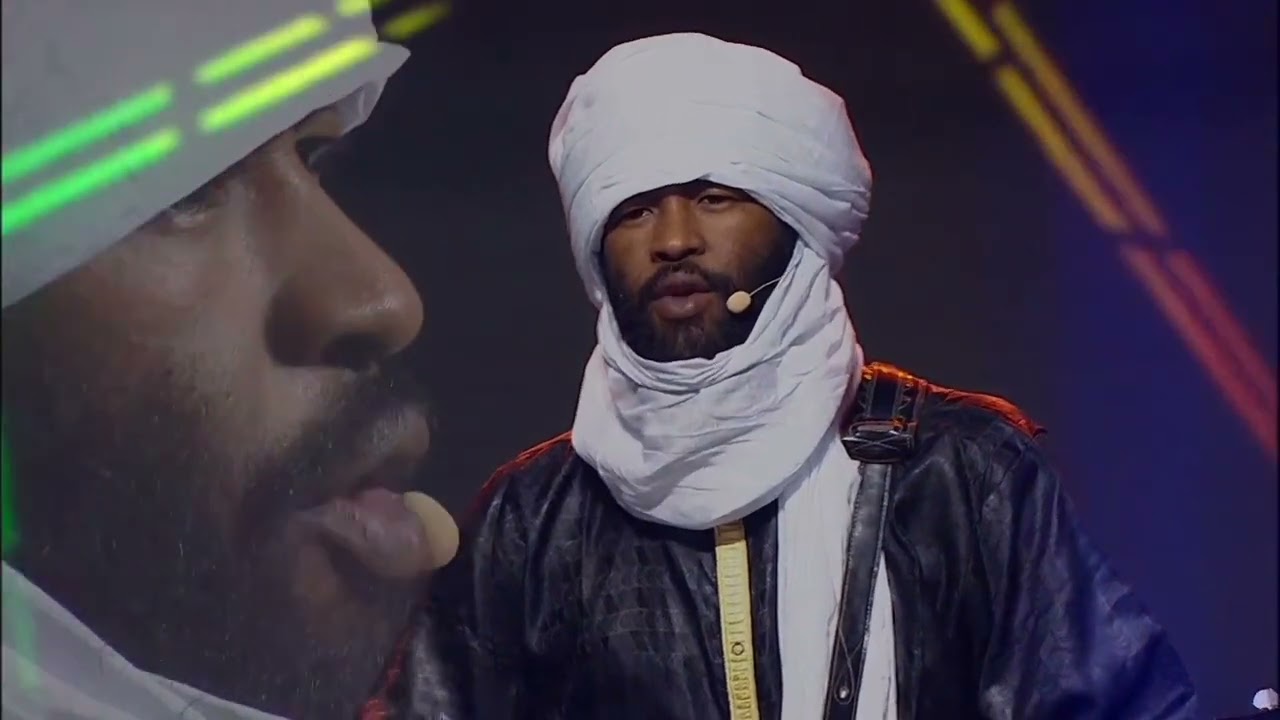 فرقة #تيكوباوين من اوبرا الجزائر بوعلام بسايح خلال قرعة بطولة أمم أفريقيا للمحليين 