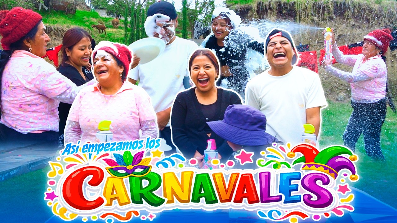 La guerra de espuma comenzó 💦🎭 Mira como quedamos
