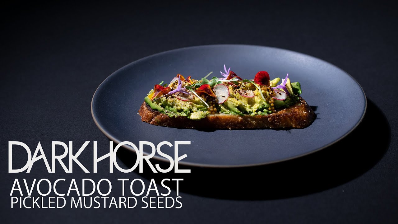 ORGANIC AVOCADO TOAST W/ PICKLED MUSTARD SEEDS