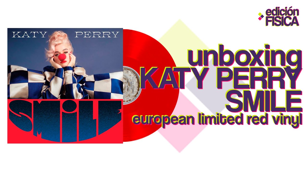 KATY PERRY - SMILE - European Limited Translucent Red Vinyl - Unboxing 4K