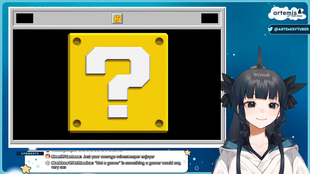 Artemis reveals a terrifying minesweeper board [Vtuber]