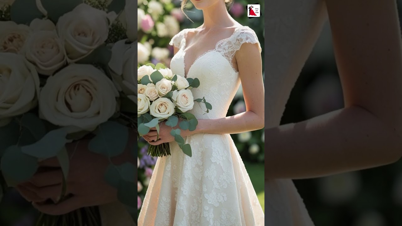 Short, sweet & stunning! 💍👑#FitsOnFire #ShortBridalFrocks #BrideGoals #WeddingLook #TimelessCharm