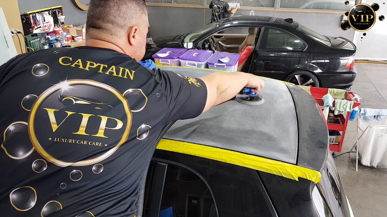 Smart 451 roof restoration - polishing