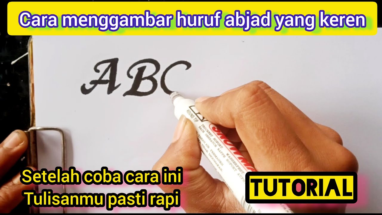 Cara menggambar huruf keren||huruf abjad A Sampai Z.#lettering