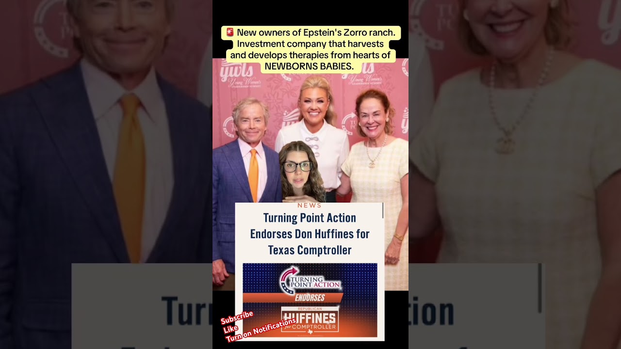 Epstein's Zorro ranch owners. Company that harvests develops therapies via hearts of NEWBORNS BABIES