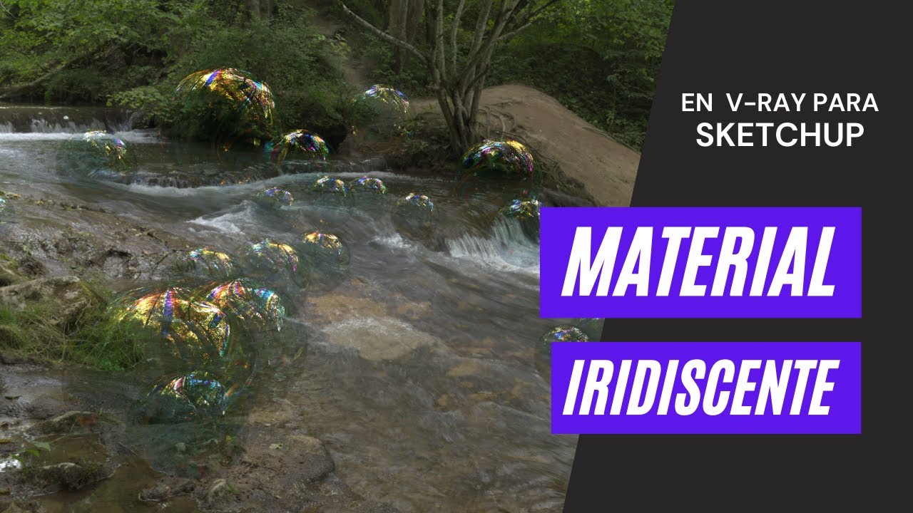 Material Iridiscente - Cómo configurarlo en V-ray para Sketchup