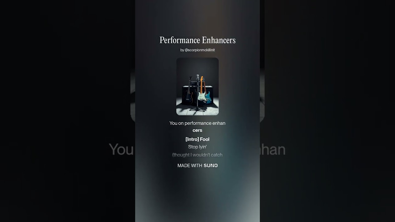Fool, we know you on Performance Enhancers AI song, metal workout tune