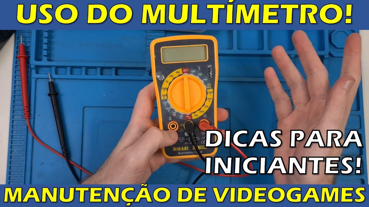 USO DO MULTÍMETRO PARA MANUTENÇÃO DE VIDEOGAMES! DICAS PARA INICIANTES