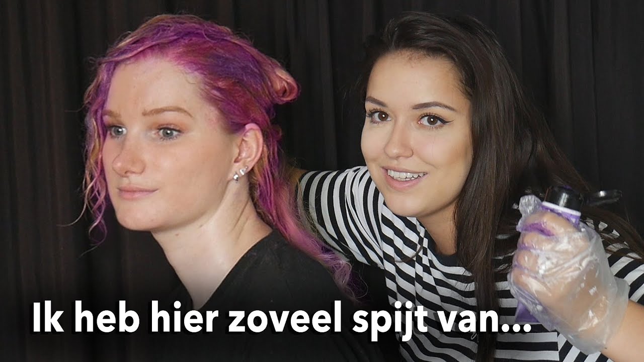 SOPHIE OUSRI VERFT MIJN HAAR ROZE & PAARS (Haar Video 3) | Alice Olsthoorn