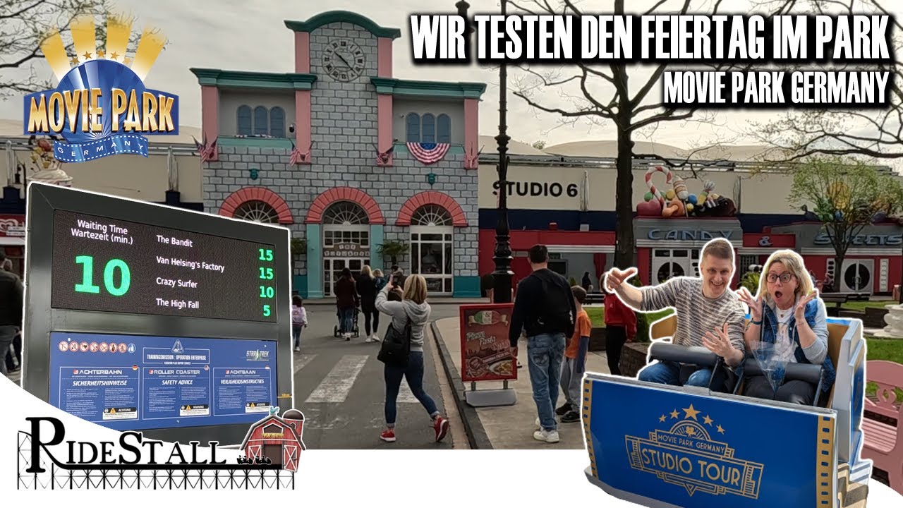 Movie Park 2023 - wir testen die Wartezeiten an einem Feiertag | VLog