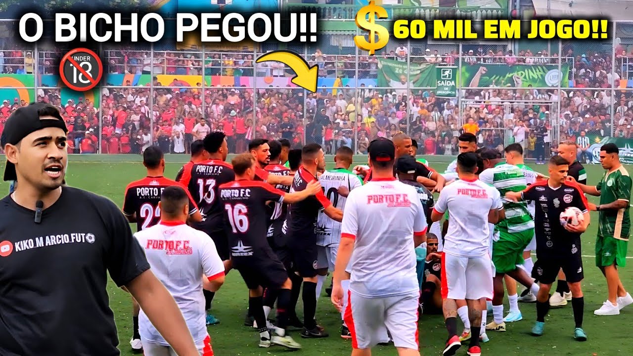 FINAL DA COPA DA PAZ PEGOU FOGO EM PARAISOPOLIS ENTRE PALMEIRINHA VS PORTO 