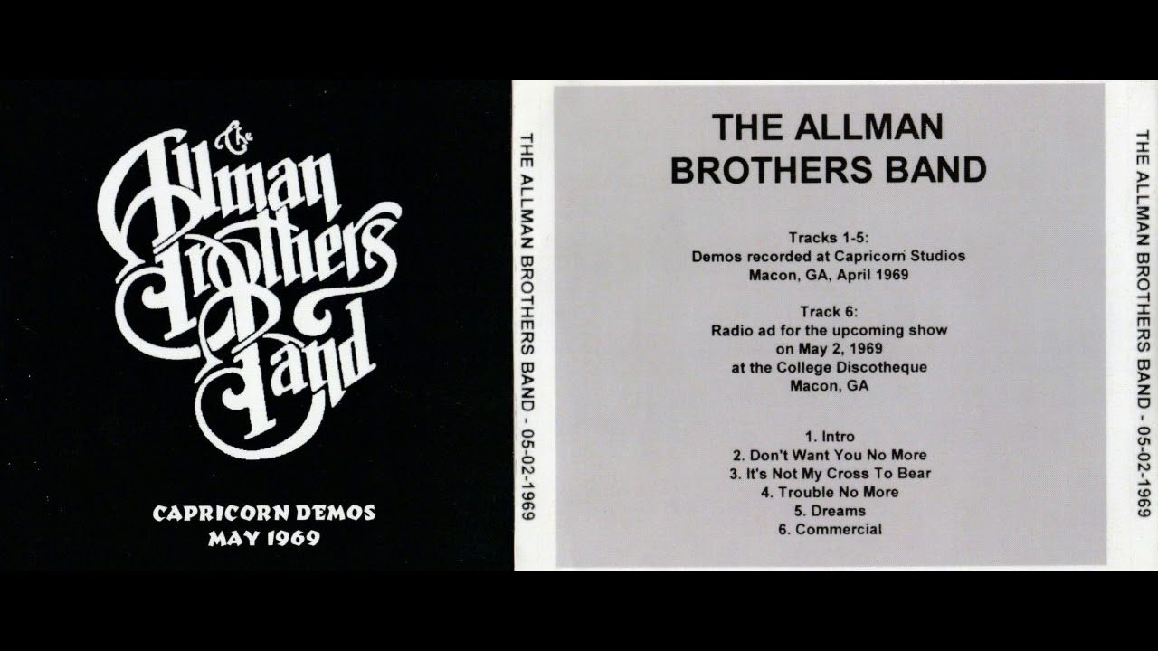 THE ALLMAN BROTHERS BAND live in Macon, GA, April/May 1969