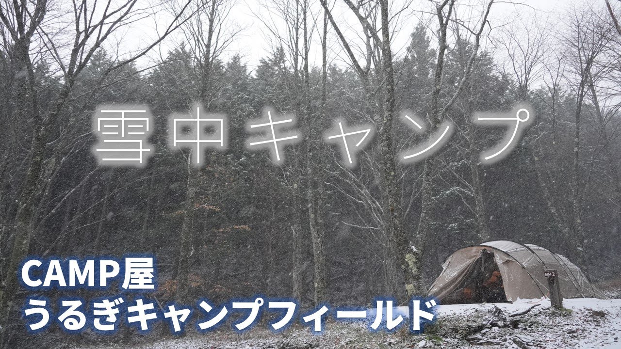 【MOGI CAMP】紅葉を見ようとしたら、予想外の雪中キャンプ│CAMP屋 うるぎキャンプフィールド│長野県│下伊那郡│道の駅│雪中キャンプ│雪│自然│絶景│韓国人