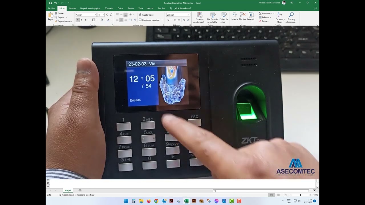 Resetear Biometrico ZKteco ZK30