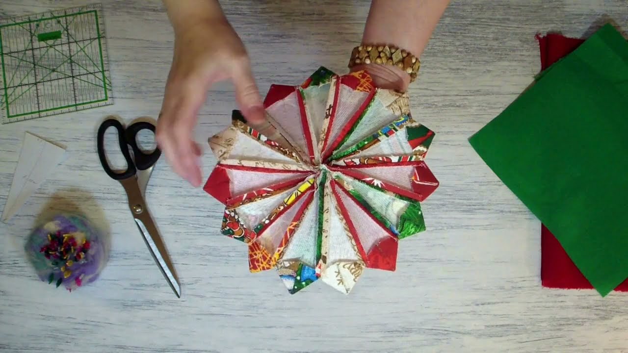 Дрезденская тарелка ИЗ ЛОСКУТОВ [очень просто для начинающих🧵] мастер-класс