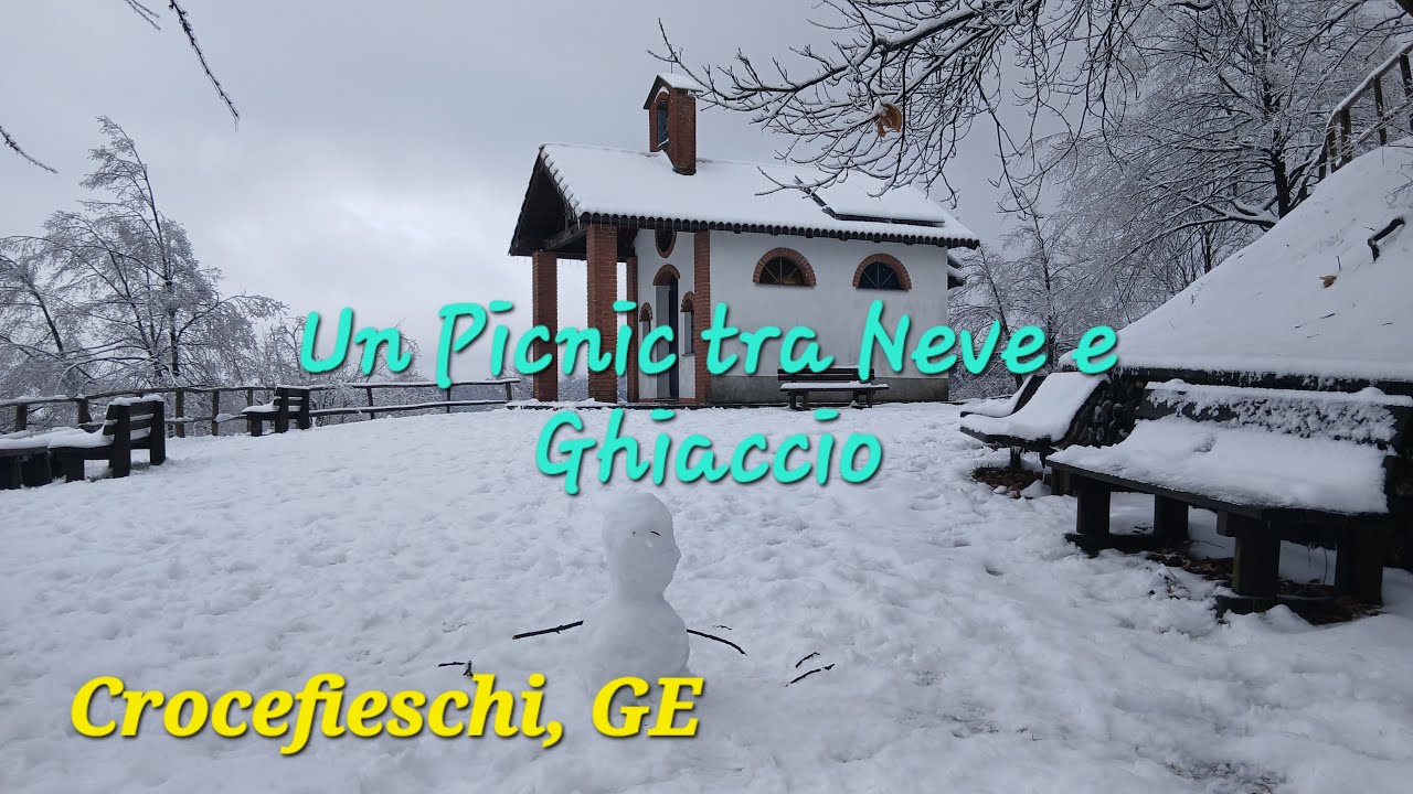La Cappelletta Alpini di Crebaia come la Lapponia! Picnic tra neve e ghiaccio (Crocefieschi, GE)