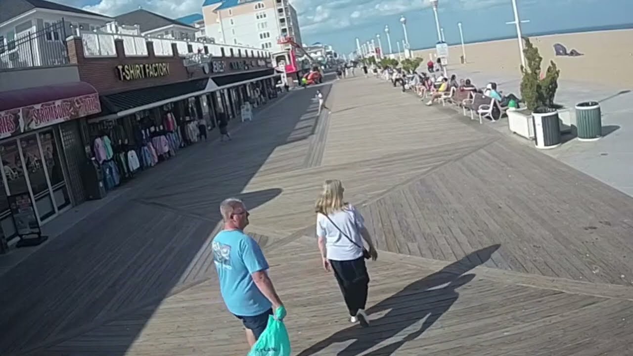 Ocean City, MD Boardwalk Cam ~ Maryland beach live webcam ~ ocean city boardwalk live cam