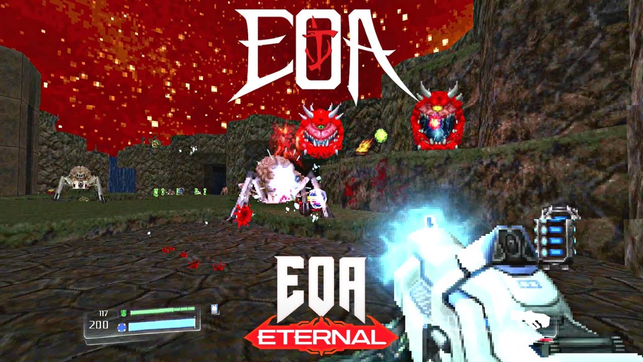 Embers of Armageddon: Doom 2016 Demake с дополнением EOA: Eternal