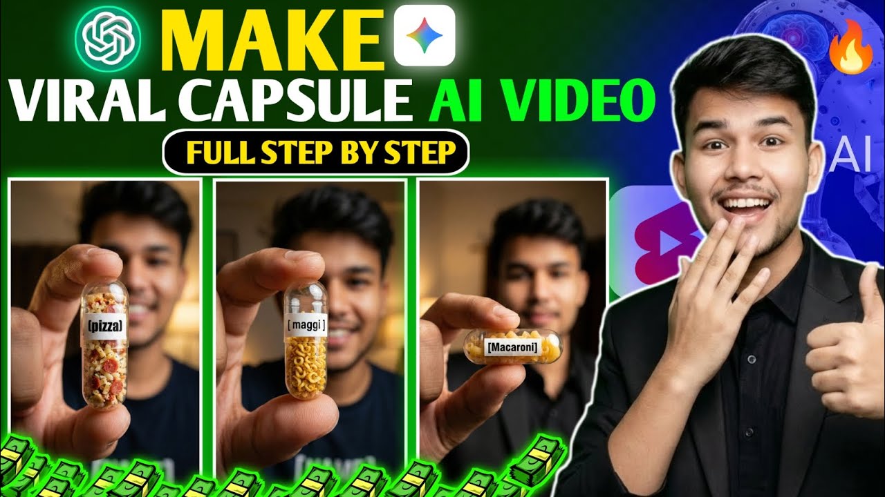 Viral capsule AI video Kaise Banaye | Create most viral food capsule AI video| AI video Kaise banaye