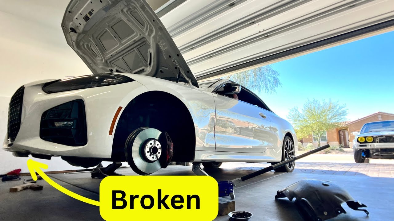 Инструкция: Установка нижнего переднего бампера BMW 430i 2022 года