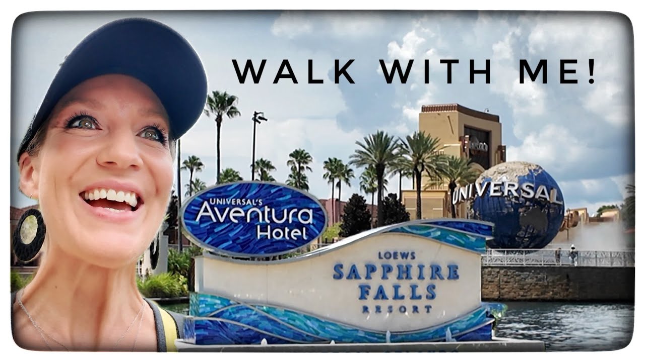 WALKING TO UNIVERSAL STUDIOS PARKS & CITY WALK from the Aventura and Sapphire Falls Resorts
