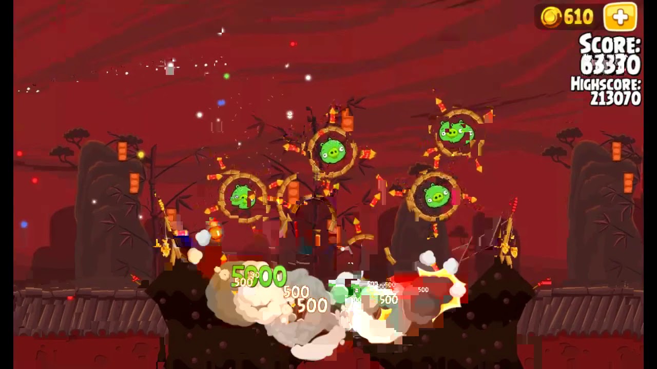Angry Birds Seasons - Year of the Dragon - 3 Stars Big Banner - 224,960 - World Record!