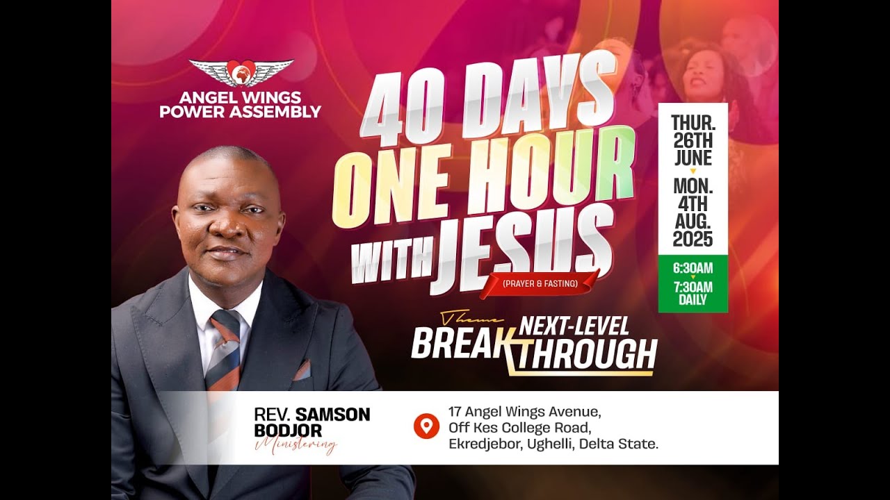 40 DAYS ONE HOUR WITH JESUS || DAY 35 || THEME: NEXT LEVEL BREAKTHROUGH || 30-07-2025