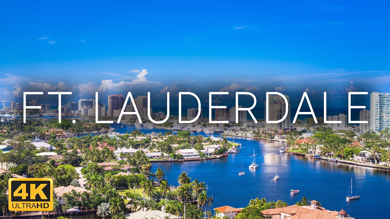 4K FORT LAUDERDALE, LAS OLAS, DOWNTOWN 2 HOUR SCREEN SAVER