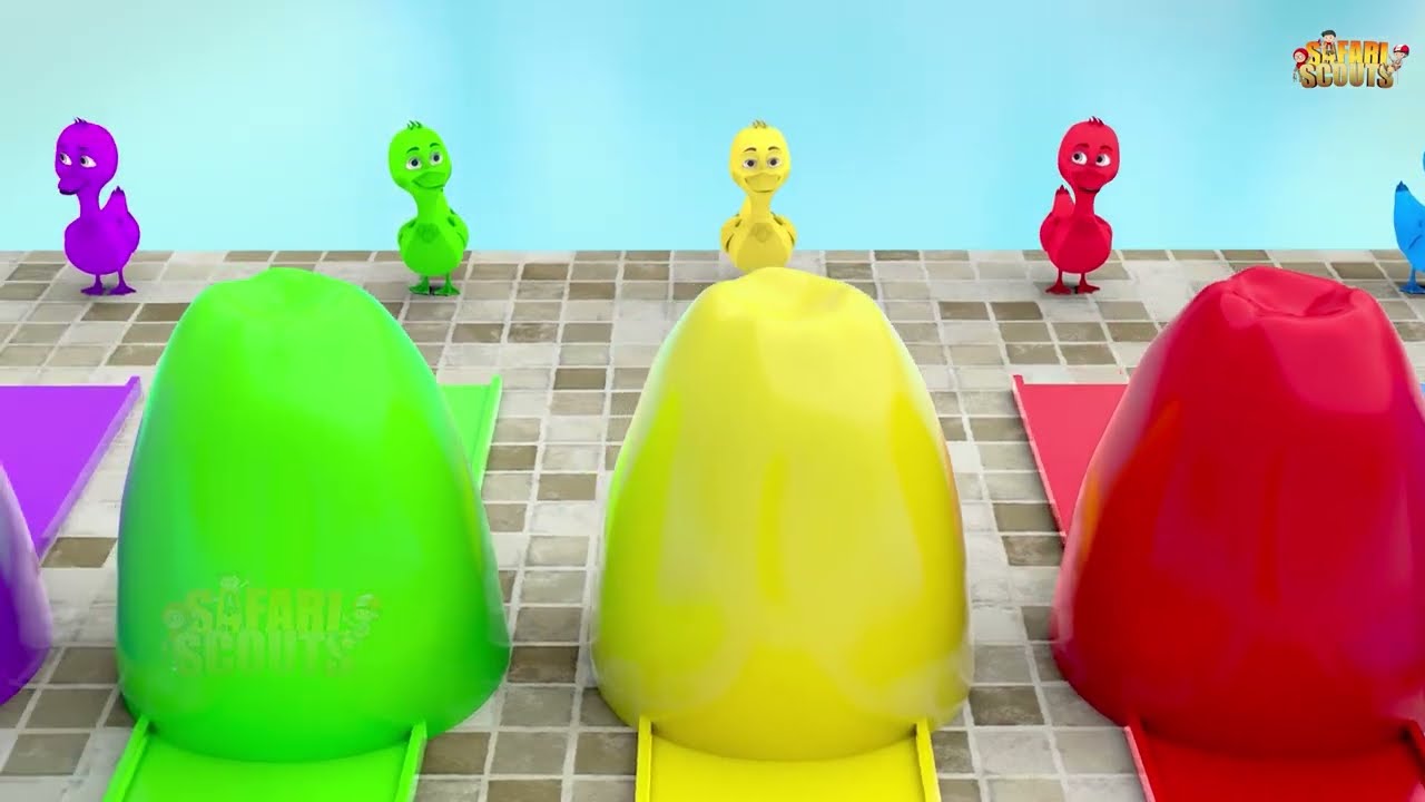 Long Slide Game with Cow Elephant Gorilla Hippopotamus Tiger 3d Animal Game Funny 3d Animals