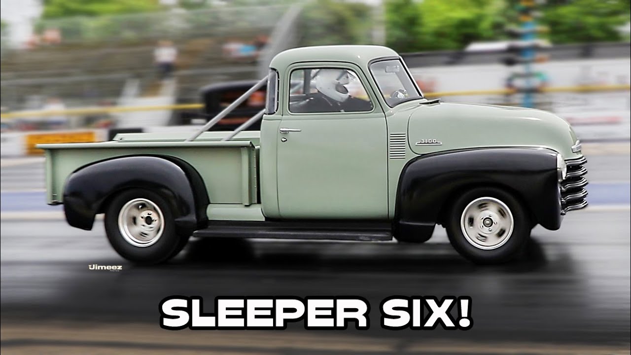 SLEEPER SIX! '50 CHEVY 3100 5 WINDOW P.U.! GEAR JAMMING! HIGH WINDING! GLORY DAYS! BYRON!