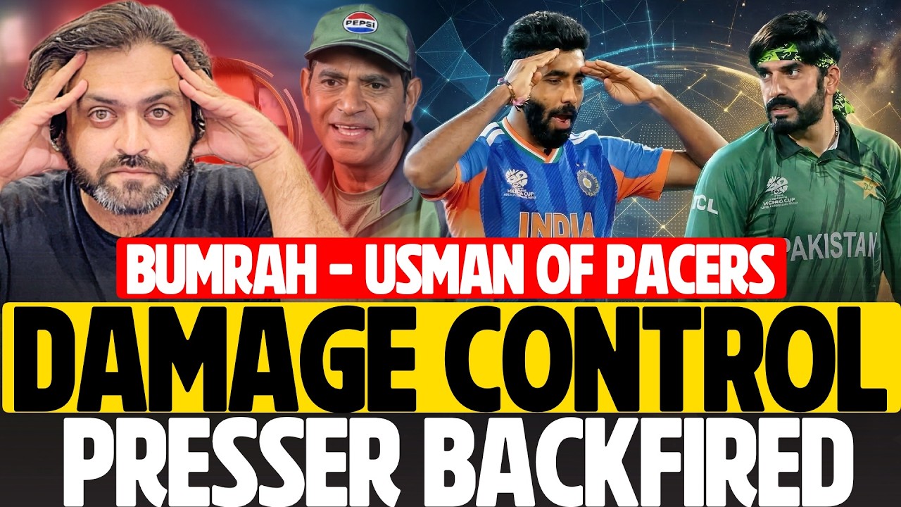 PCB’s Damage-Control Presser Backfired | Bumrah PACERS KA USMAN TARIQ!