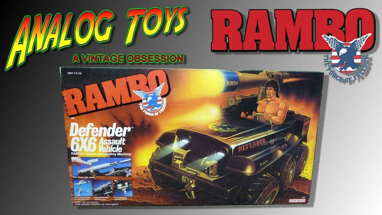 Rambo Vintage Toy Review Part 1 of 2 - Coleco Defender 6X6 Assault Vehicle - Force of Freedom