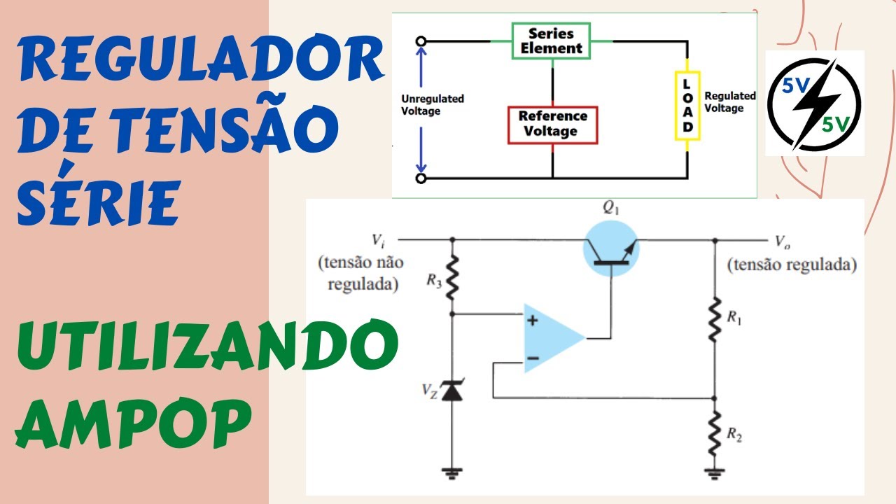 Regulador de tensão com AMPOP - Configuração Série