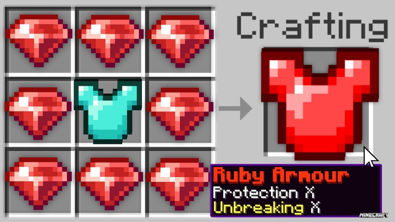 Dodaliśmy do MINECRAFT Itemy z RUBINU!