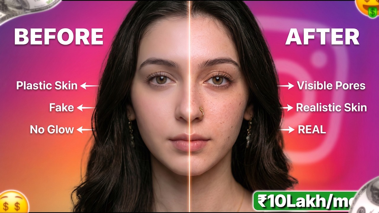 HOW TO MAKE AI INFLUENCERS LOOK 100% REAL (10 Lakh/Month Secret!)