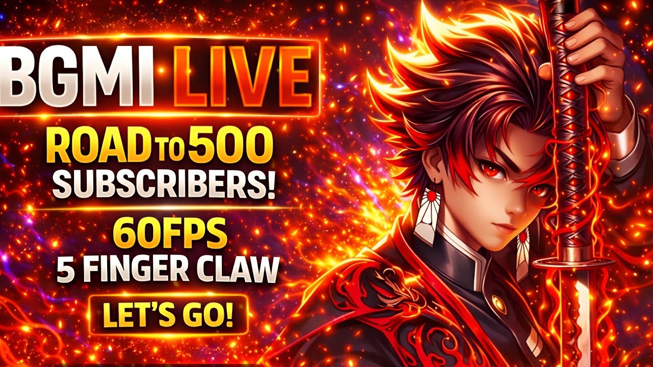 4.3 Update Live 🔴 Fastest 60FPS Player 😈 | 5 Finger Claw Beast Gameplay | YouTube Zyrex #bgmilive