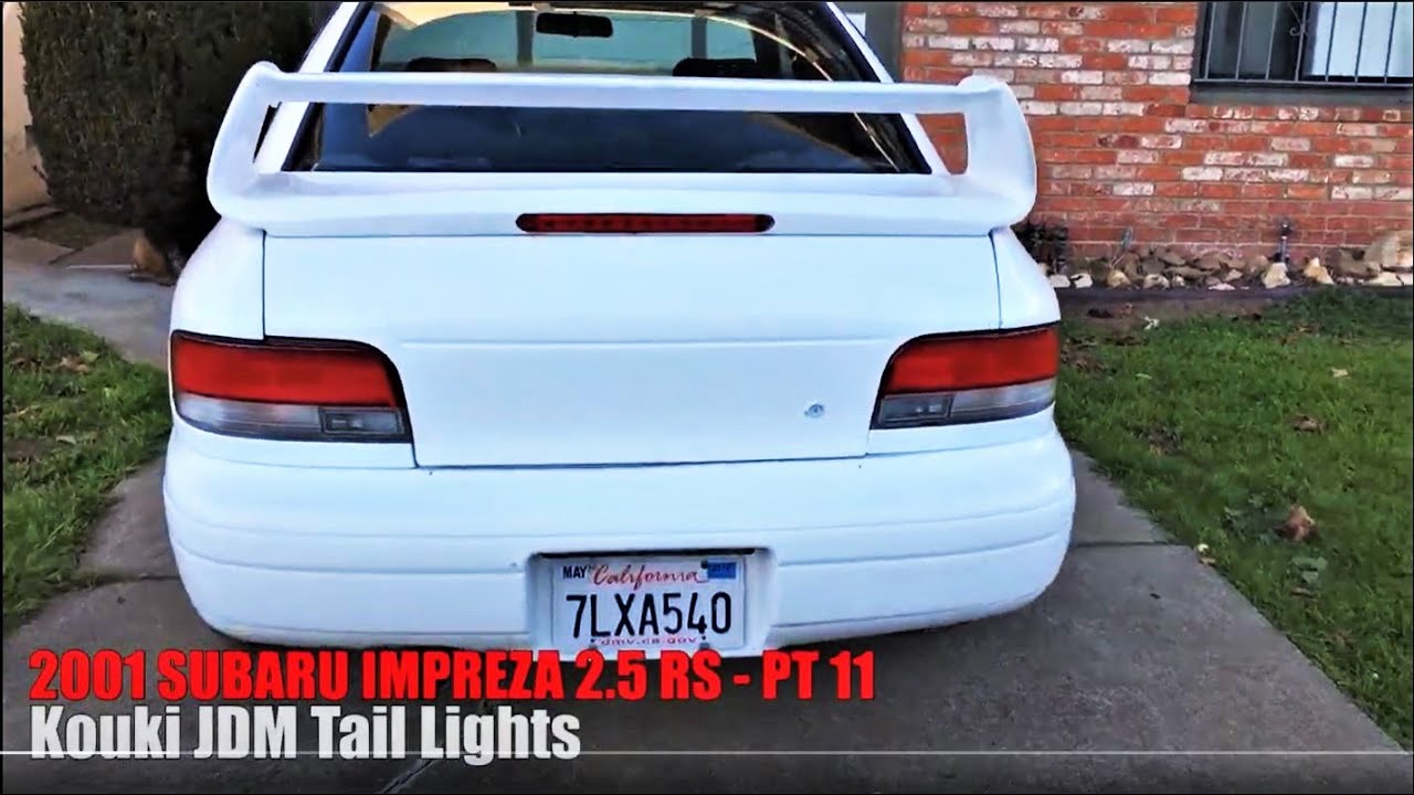 Kouki JDM Tail Lights Install - Subaru Impreza 2.5RS GC8 Video 11