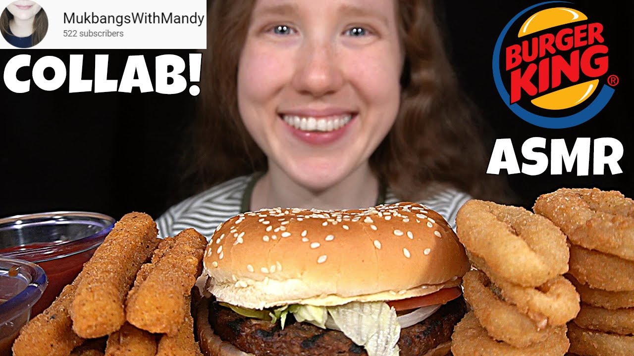 ASMR BURGER KING IMPOSSIBLE WHOPPER MUKBANG (No Talking) EATING SOUNDS