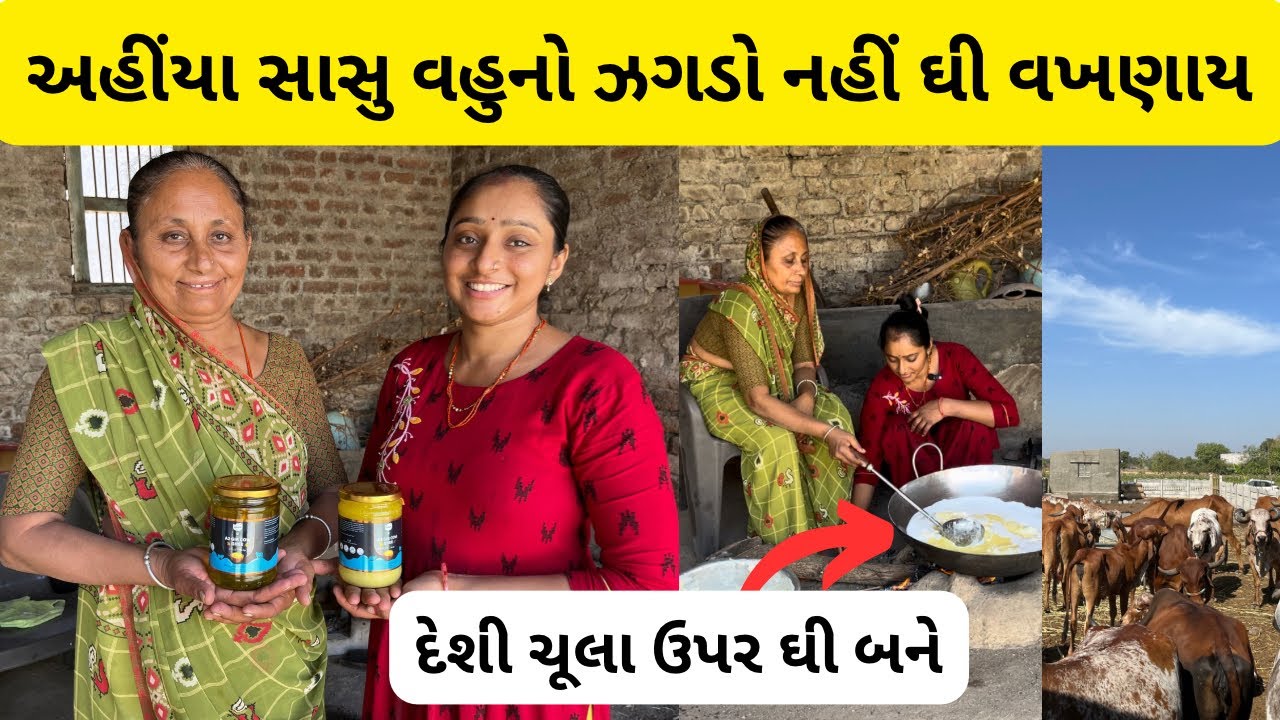 ગીર ગાયનું ઘી કઈ રીતે બને છે ક્યારેય જોયું છે ? | gir cow ghee making process | ગીર ગાયનું ઘી