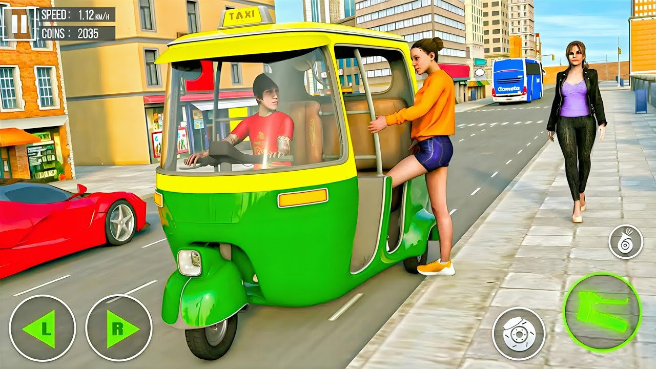 Tuk Tuk Auto 🛺 Rickshaw Drawing Game || Rickshaw Simulator 3D Game || Android Gameplay 