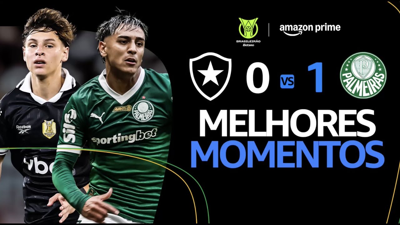 BOTAFOGO 0 x 1 PALMEIRAS | MELHORES MOMENTOS | CAMPEONATO BRASILEIRO 2025