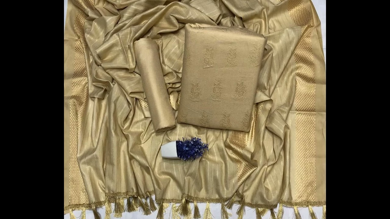 Winter jacquard broshia zari dhanak