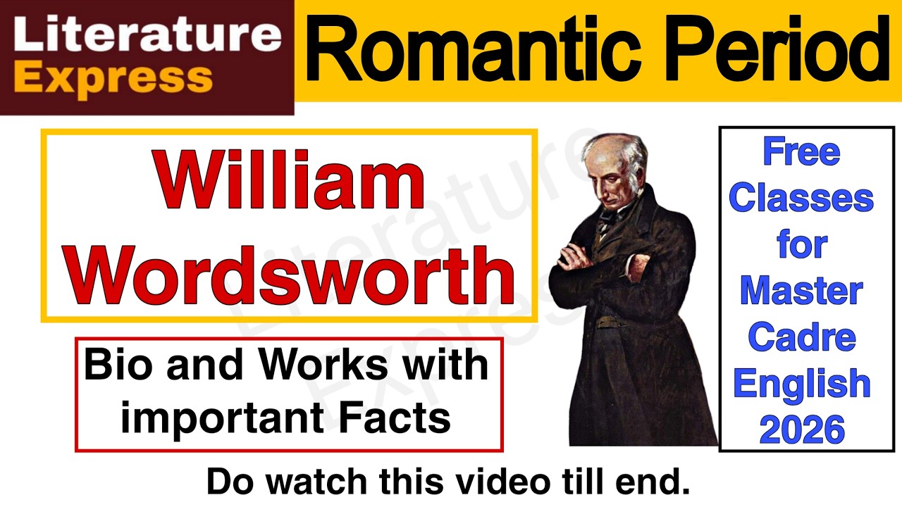 William Wordsworth bio and works #wordsworth